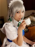 cosplay美女套图 c77 Sakuya Izayoi　白丝假发扮相(1)(15)